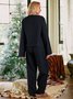 Casual Crew Neck Sets