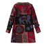 Printed Hooded Pockets Coats For Women