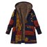 Printed Hooded Pockets Coats For Women