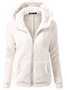 Casual Long Sleeve Hooded Coat