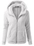Casual Long Sleeve Hooded Coat
