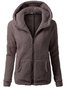 Casual Long Sleeve Hooded Coat