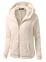 Casual Long Sleeve Hooded Coat