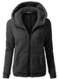 Casual Long Sleeve Hooded Coat