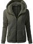 Casual Long Sleeve Hooded Coat