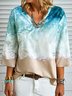 Sea Casual V Neck Loose Top