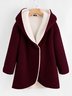 Hoodie Long Sleeve Patchwork Casual Coats