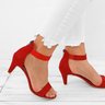 Ankle Strap Sandals - Taupe