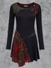 Crew Neck Casual Fit Dress