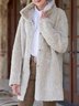 Casual Solid Long Sleeve  Pockets Jacket