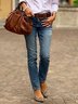 Vintage Tight Plain Denim&jeans