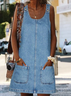 Vintage Loose Crew Neck Shorts