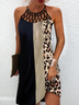 Leopard Crew Neck Loose Shorts