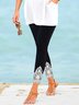 Solid Casual Jersey Leggings