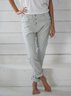 Cotton Casual Solid Trousers