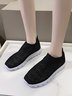 Geometric Lightweight Soft Sole Non-Slip Flyknit Sneakers