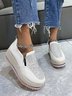Rhinestone Side Zip Platform Shoes