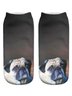 Casual 3D Printing Gradient Color Dog Pattern Socks Everyday Home