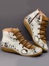 Christmas Comfort Soft Lightweight Short Lace-Up Boots