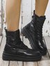 Down Panel Thermal Biker Boots