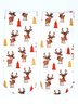 Christmas 3D Santa's Elk Pattern High Stretch Cotton Socks Holiday Party Decorations