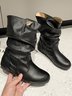Tiger Metal Trim Crinkle Boots