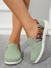 Plus Size Ethnic Split Joint Flats