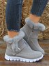Warm Comfort Soft Sole Patchwork Buckle Snow Boots