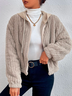 Hooded Casual Teddy Jacket
