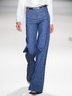 Denim Plain Casual Loose Jeans