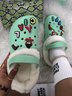 Text Letters Decor Casual EVA Vented Clogs Sandals