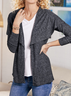 Plain Loose Casual Cardigan Coat