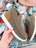 Womens's Warm Lined Slip On Canvas Shoes