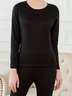 Comfortable Soft Fleece Warm Long Sleeve Pants Homewear Two Piece Plus Size