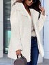 Loose Casual Shawl Collar Teddy Jacket
