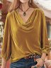 Plain Pleuche Ethnic Loose Top