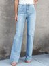 Casual Regular Fit Plain Jeans