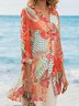 Vintage V Neck Loose Blouses