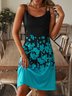 Spaghetti Floral Boho Shorts