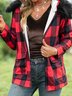 Hoodie Shift Checkered/plaid Vintage Jacket